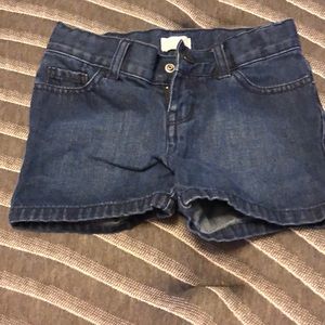 Girls blue jean shorts